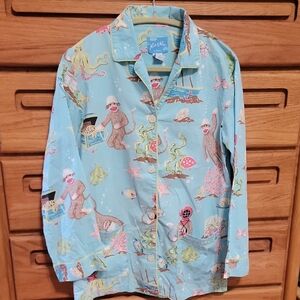 Sock Monkey Pajama Top